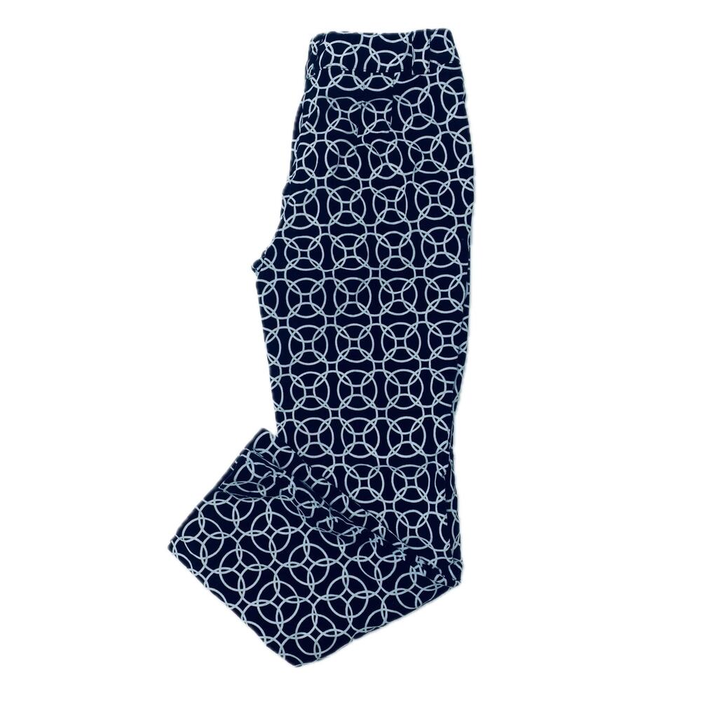 Talbots Black And White Intersecting Circle Stret… - image 6